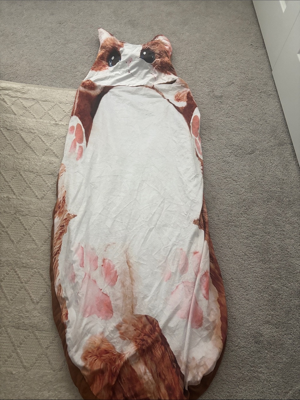 Cat Print Sleeping Bag Blanket